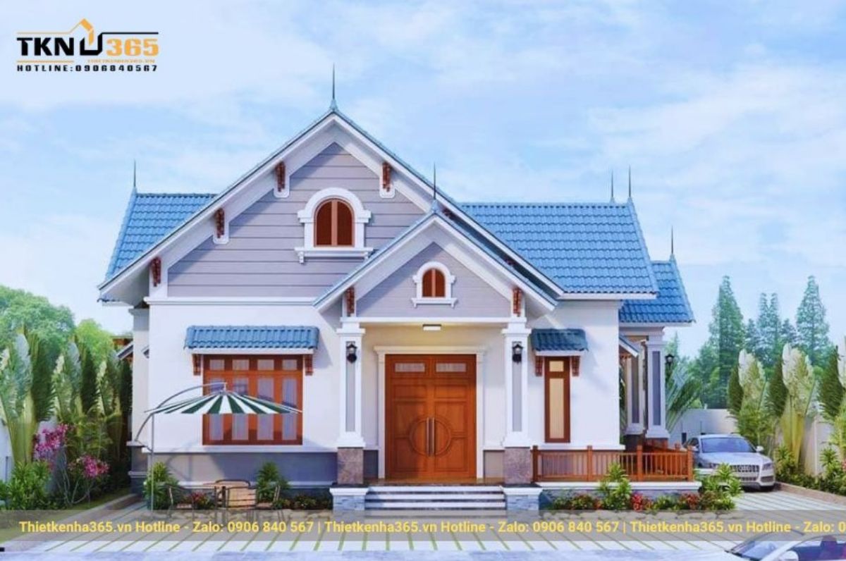 mẫu thiết kế nhà 1 tầng