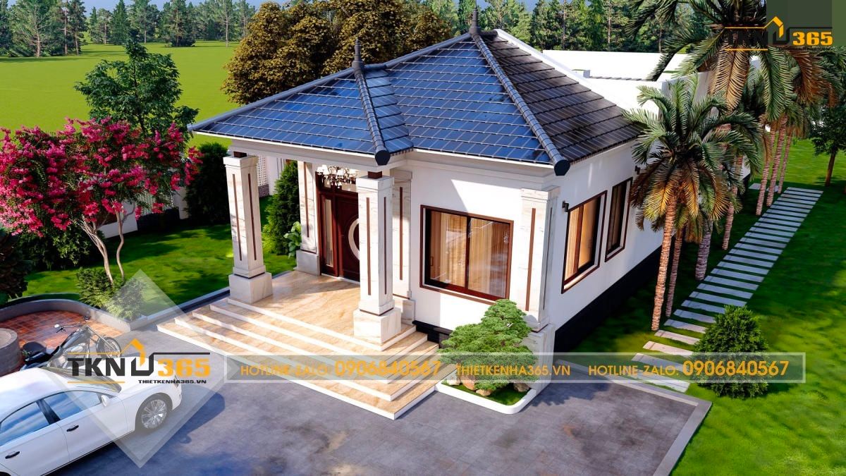 mẫu thiết kế nhà 1 tầng