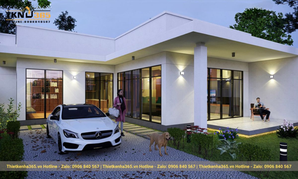 mẫu thiết kế nhà 1 tầng