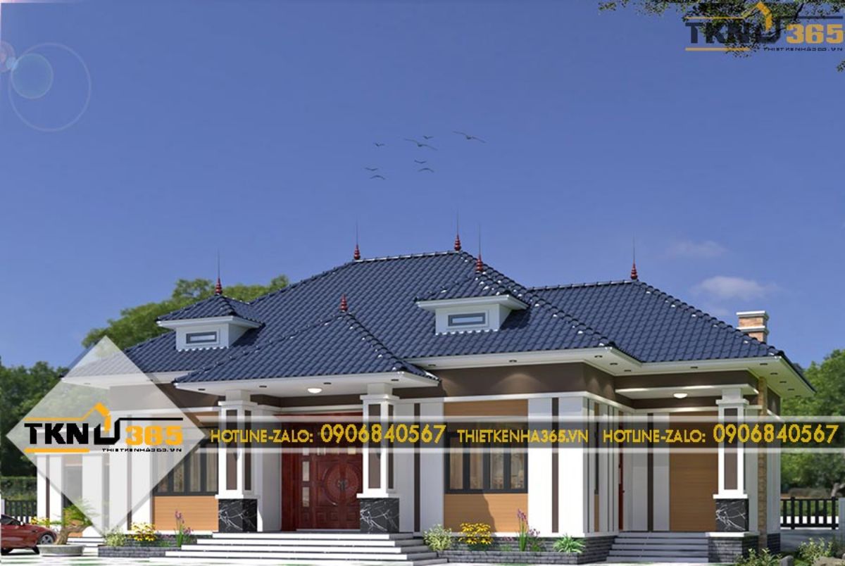 mẫu thiết kế nhà 1 tầng