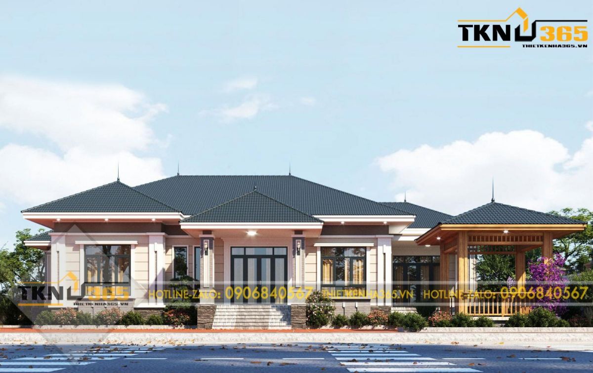 mẫu thiết kế nhà 1 tầng