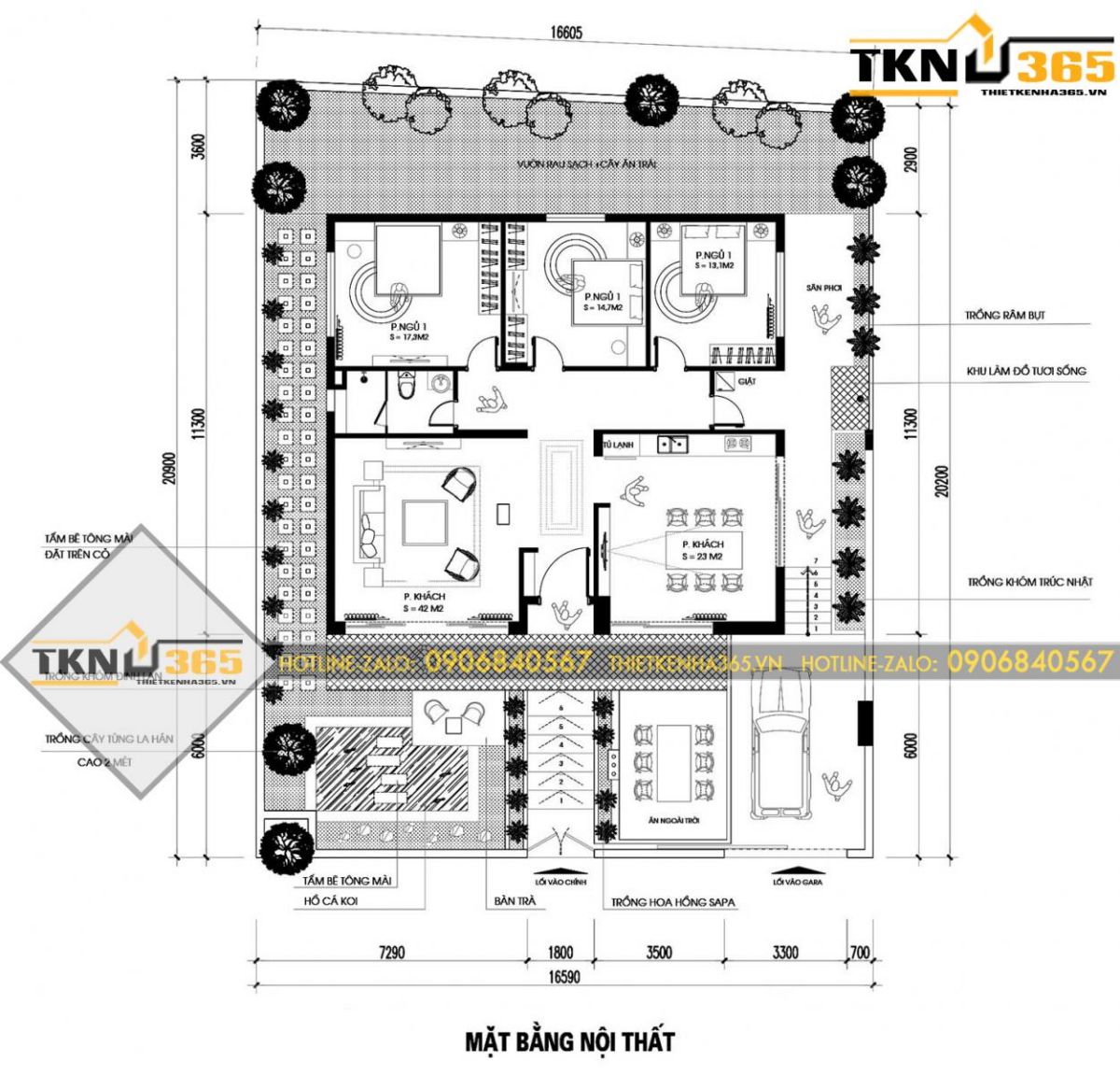 bản vẽ thiết kế nhà 1 tầng