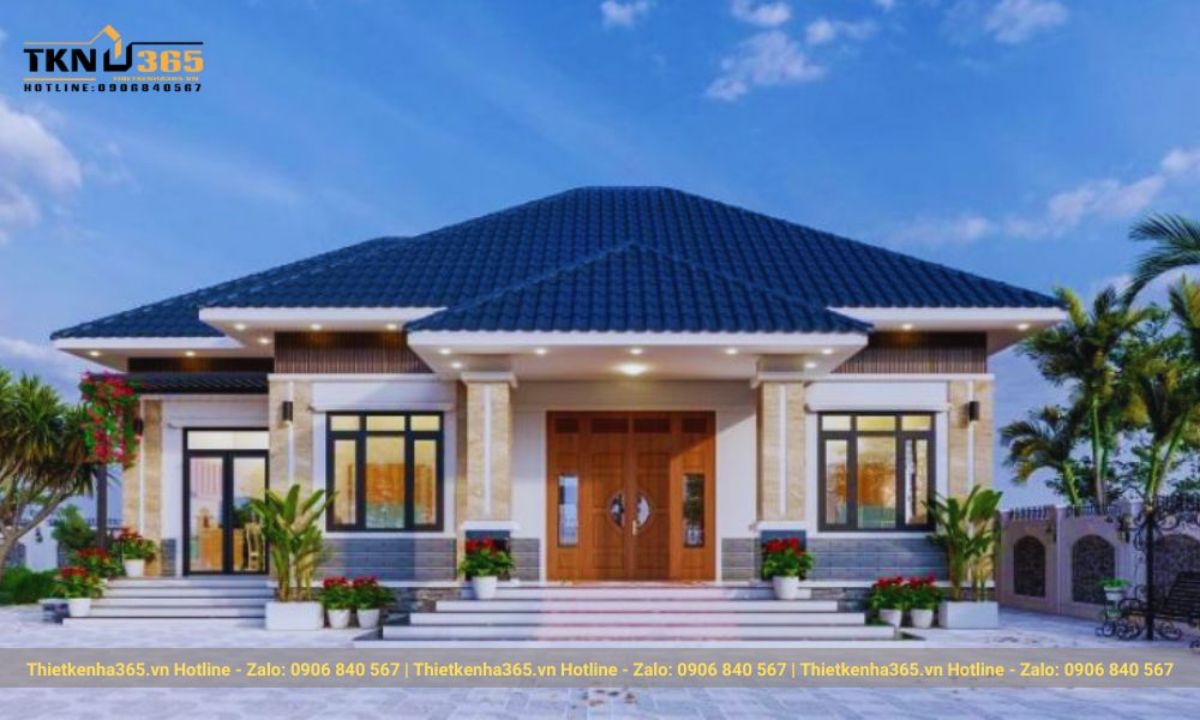 mẫu thiết kế nhà 1 tầng