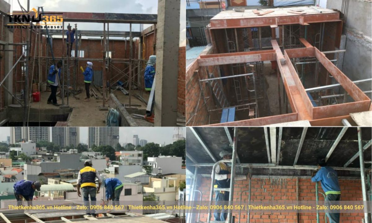 đội ngũ kiến trúc sư và thi công của Thiết Kế Nhà 365