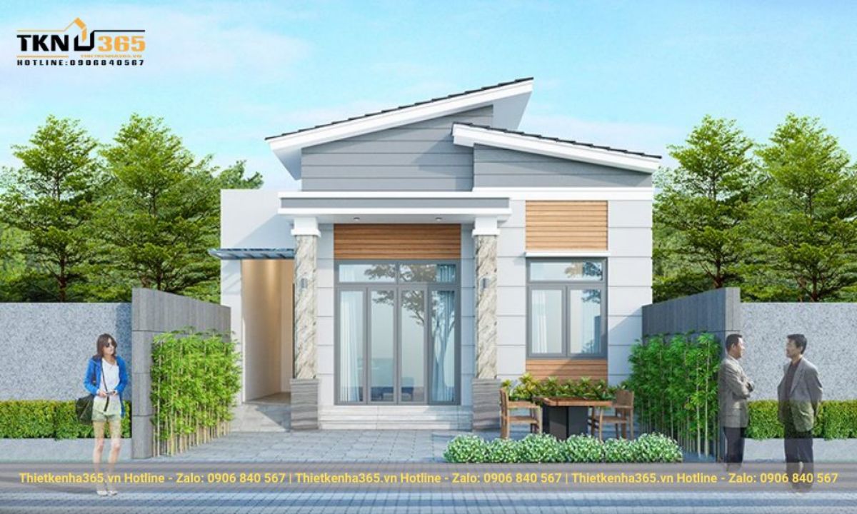 mẫu thiết kế nhà 1 tầng