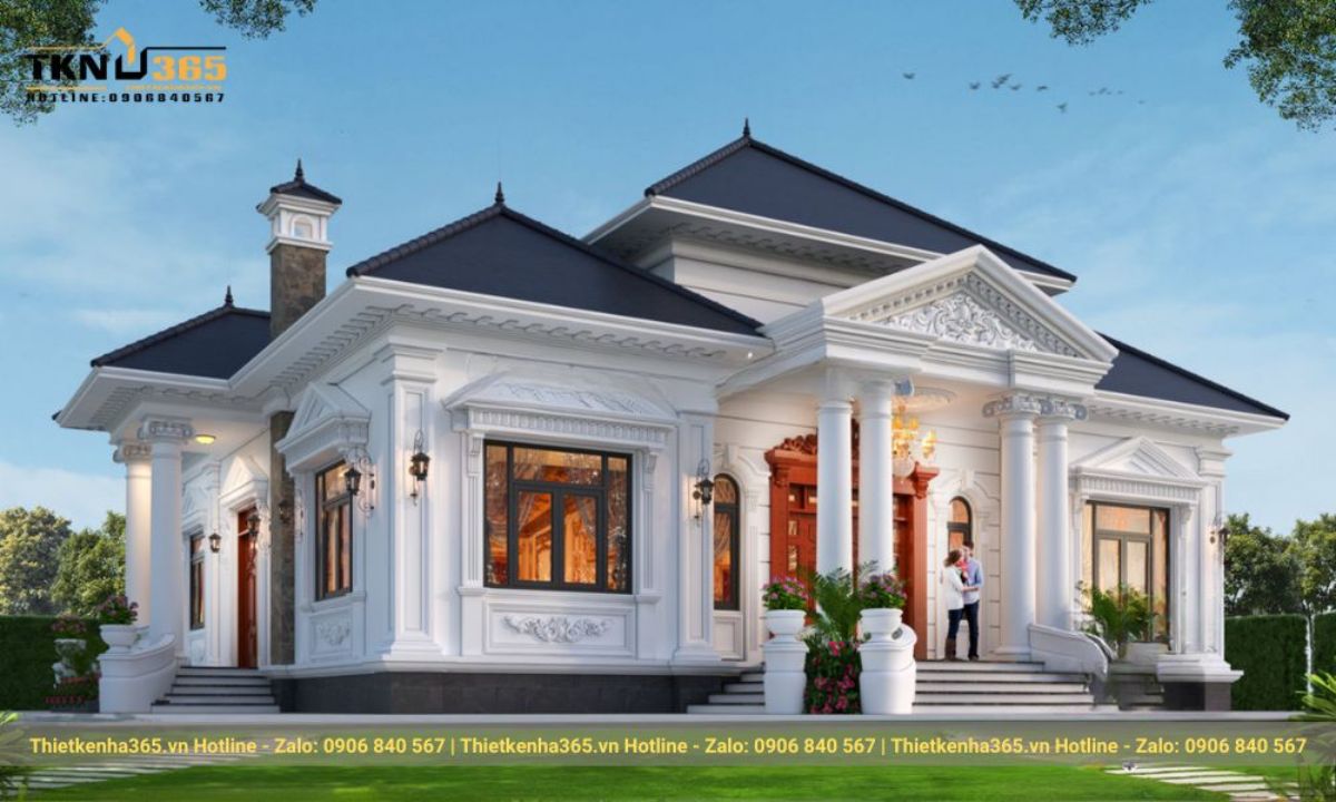 mẫu thiết kế nhà 1 tầng