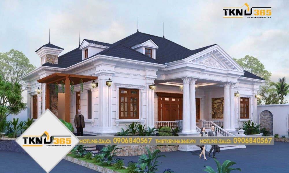 Nhà tân cổ điển 1 tầng
