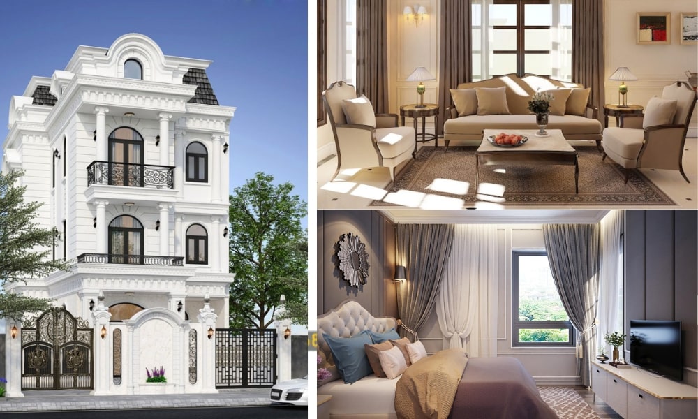 Nguyên tắc thiết kế nhà tân cổ điển