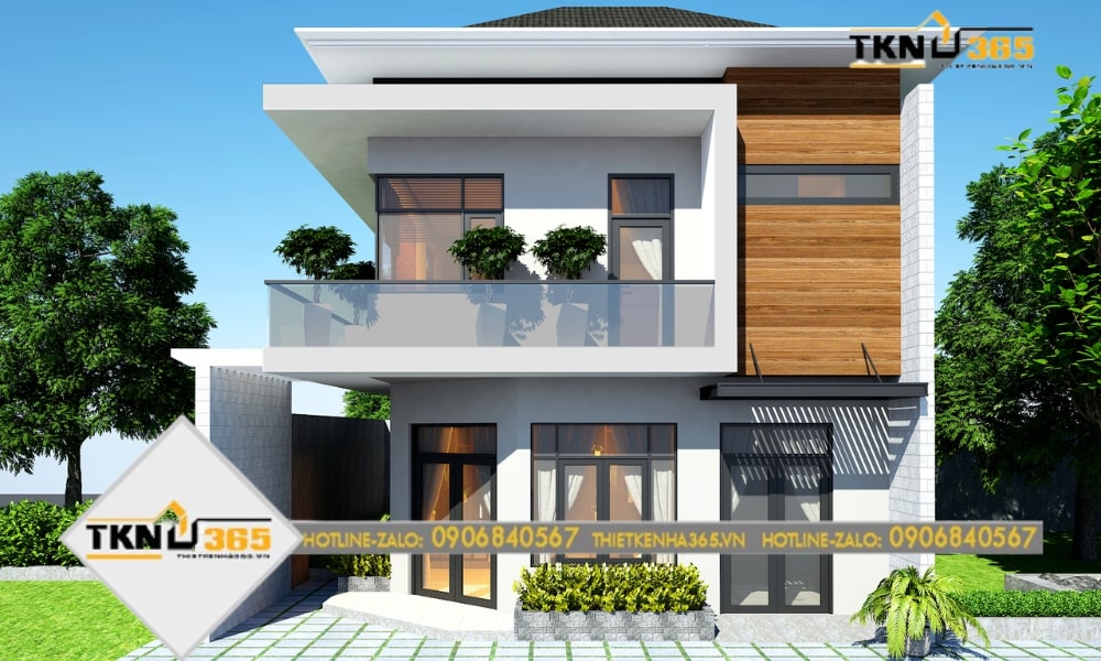 Mẫu nhà 2 tầng hiện đại