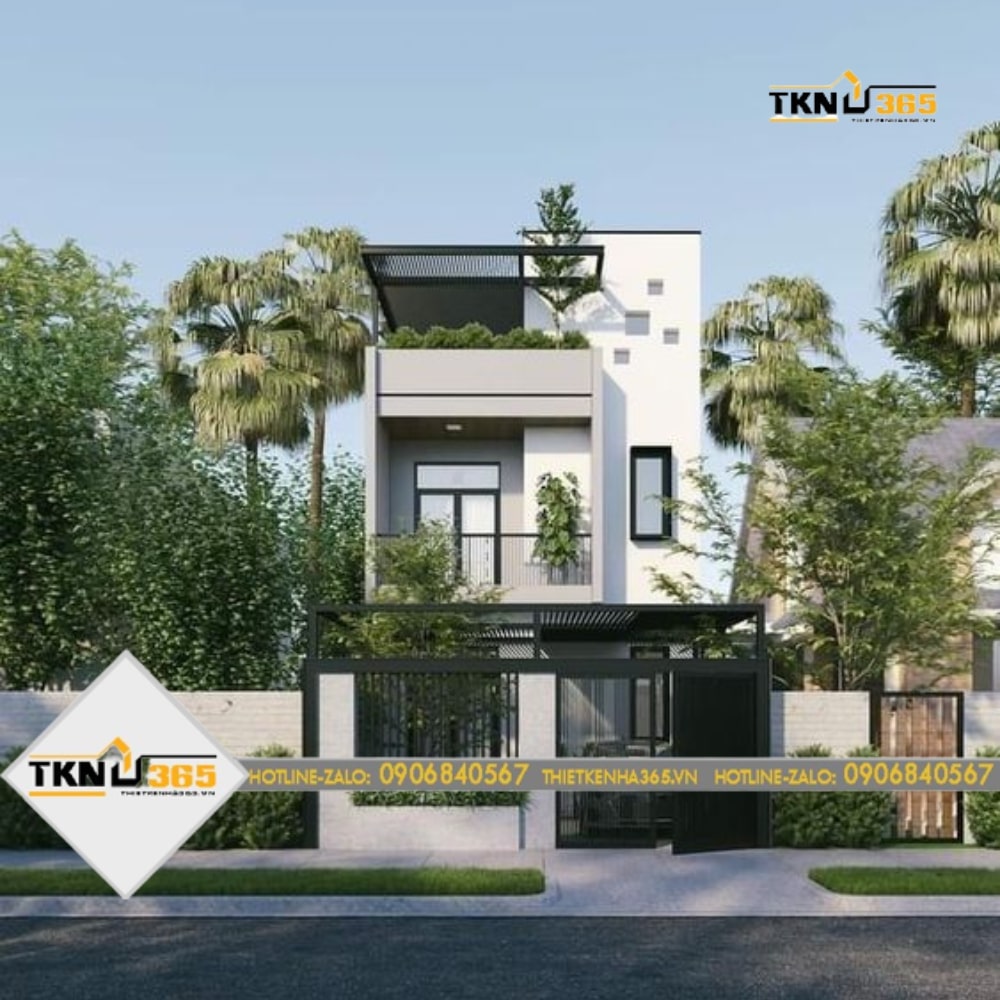 Mẫu nhà 2 tầng hiện đại đơn giản