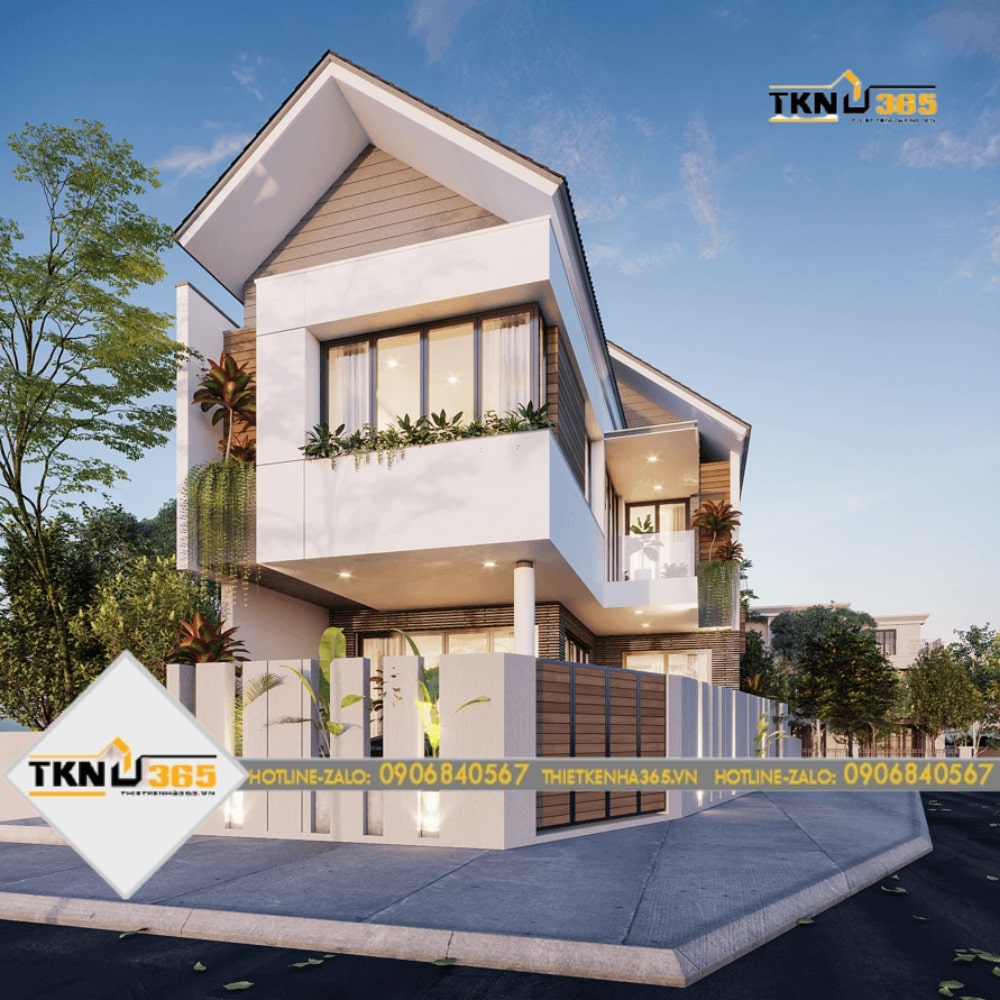 Mẫu nhà 2 tầng đẹp có thể dùng để kinh doanh