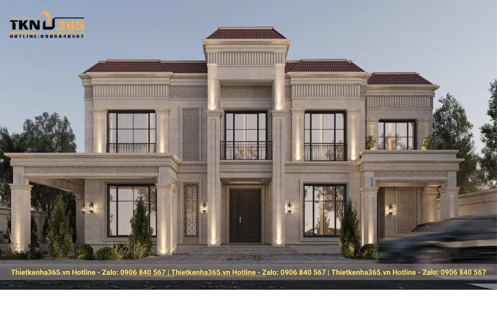 Mẫu nhà biệt thự 2 tầng đẹp