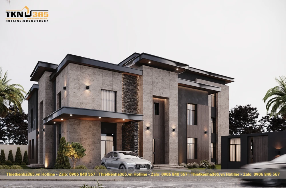 Biệt thự 2 tầng phong cách Châu  Âu 