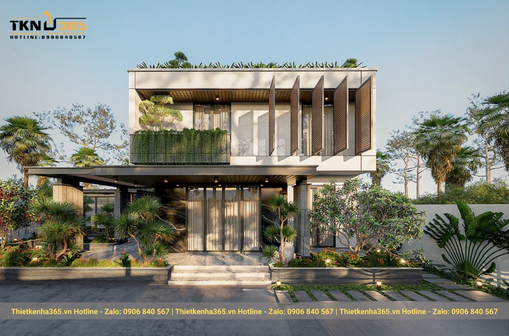 Biệt thự vườn 2 tầng đẹp