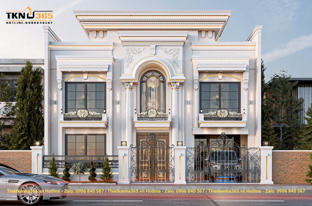 Biệt thự 2 tầng kiểu Pháp