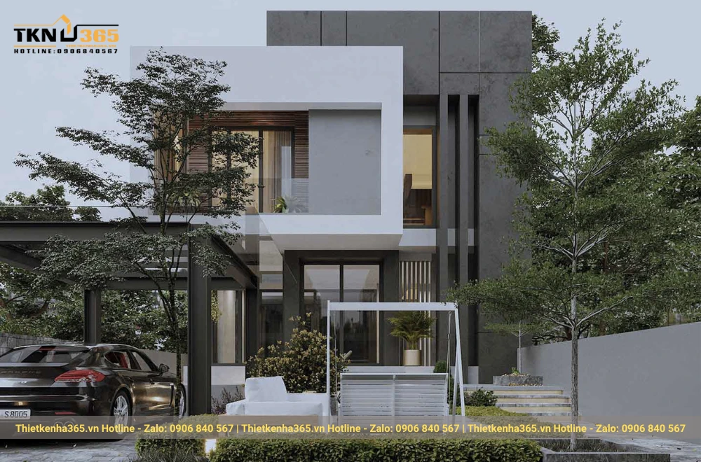 Biệt thự phố 2 tầng hiện đại