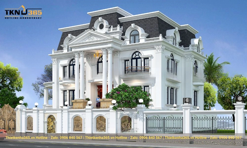 thiết kế nhà biệt thự 3 tầng đẹp