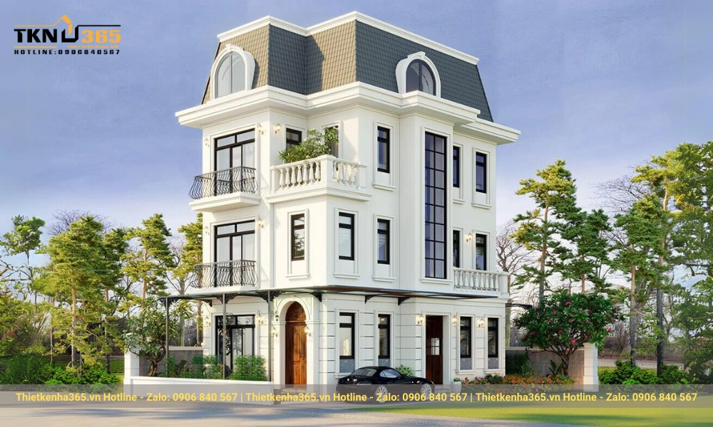 Biệt thự phố 3 tầng bán cổ điển