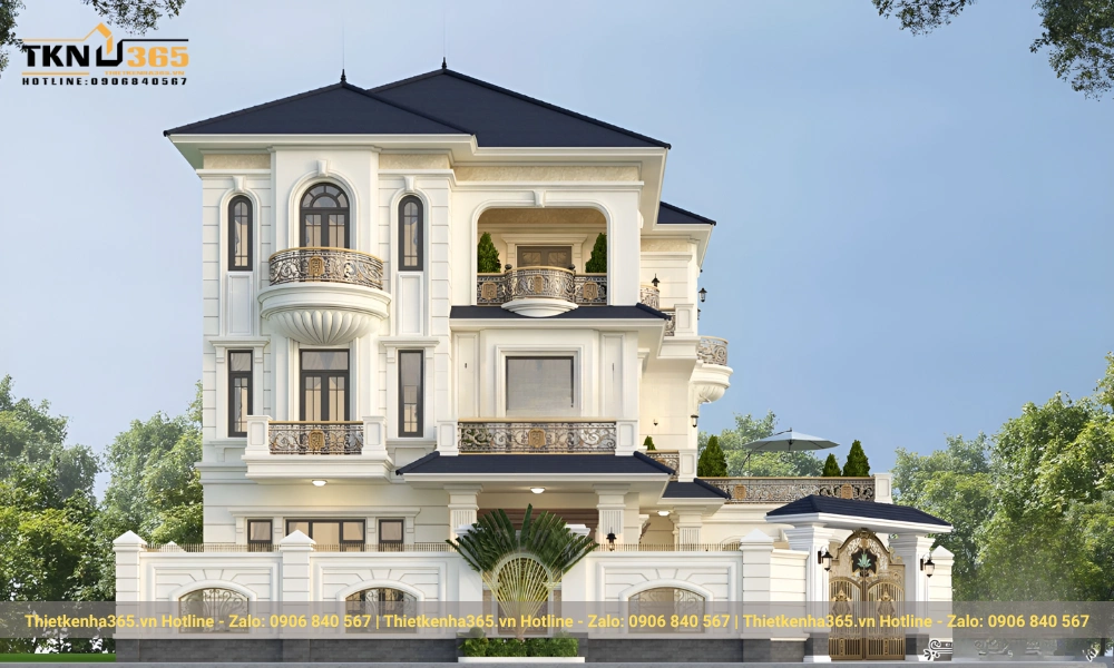 thiết kế biệt thự 3 tầng đẹp