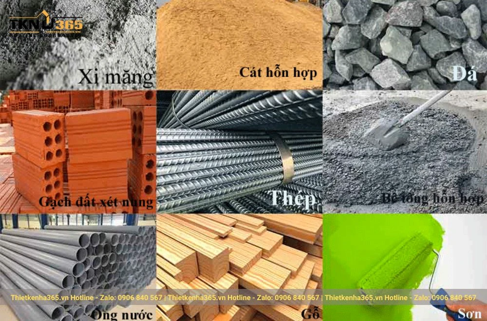 Vật liệu khi xây biệt thự 4 tầng
