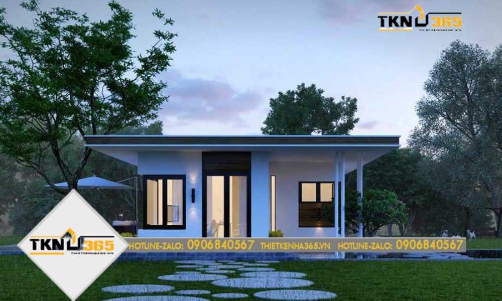 mãu thiết kế nhà 100m2 theo phong cách Nhật Bản