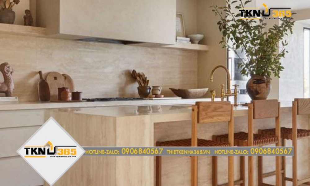 mẫu thiết kế nhà 100m2 nội thất mộc mạc