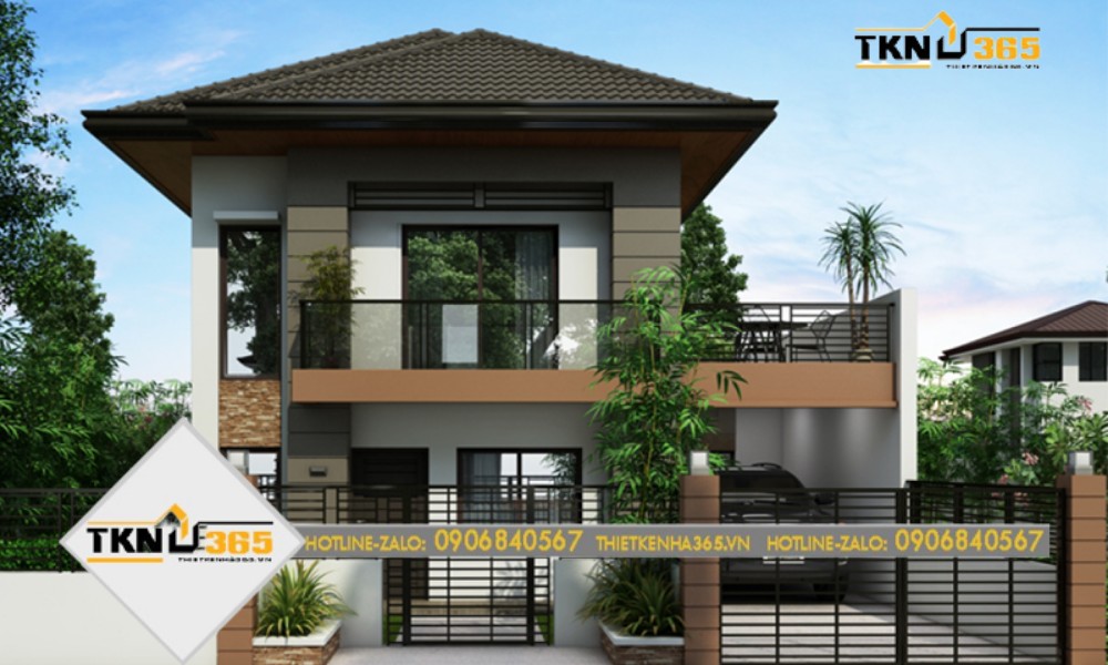 Mẫu thiết kế nhà 100m2 ấn tượng