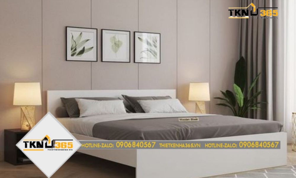 mẫu phòng ngủ thiết kế nhà 100m2 nhẹ nhàng