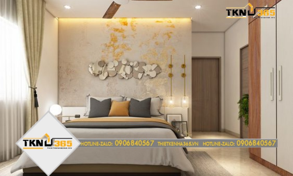 mẫu thiết kế nhà 100m2 với phòng ngủ ấn tượng