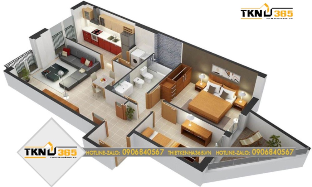 thiết kế nhà nhỏ 40m2