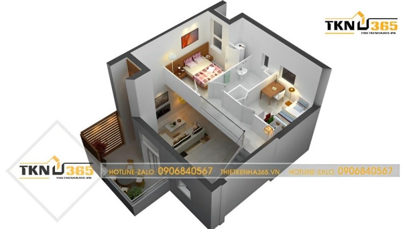 thiết kế nhà 40m2