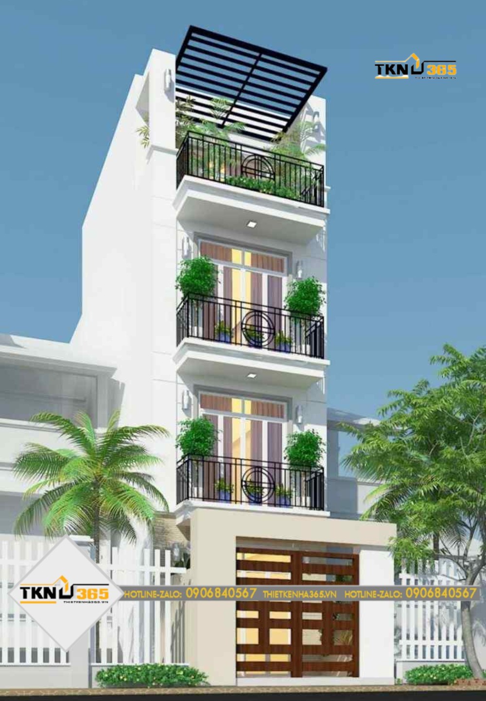 thiết kế nhà phố 40m2