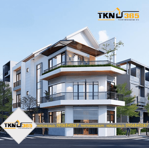 thiết kế nhà lô góc 2 mặt tiền