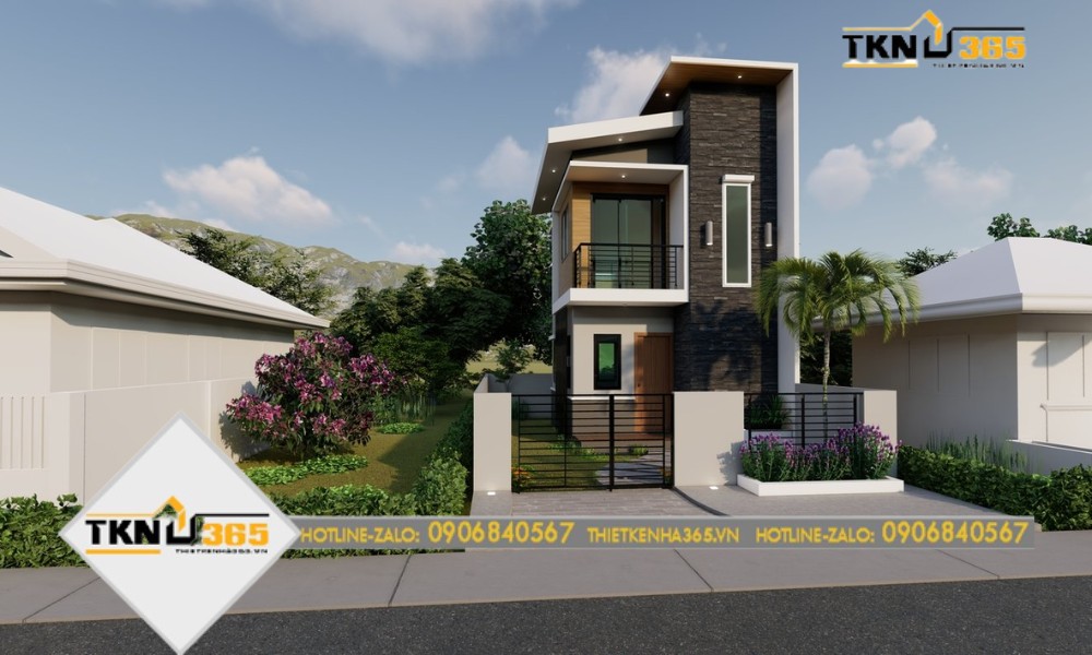 mẫu thiết kế nhà phố 5x20 ấm cúng