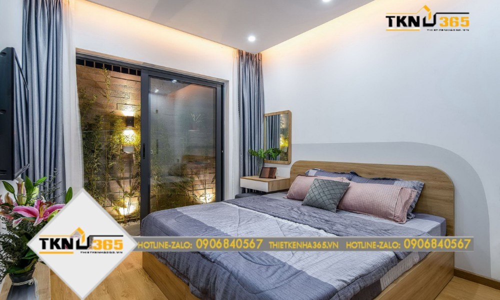 Phòng ngủ lớn được thiết kế hợp lý