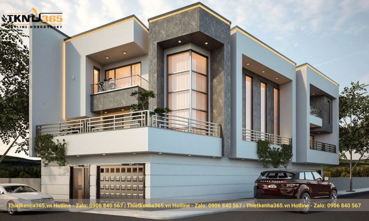 Mẫu thiết kế nhà 2 mặt tiền kinh doanh đẹp