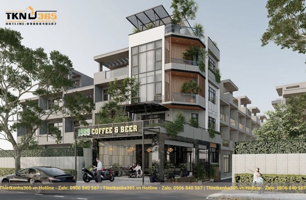 Mẫu thiết kế nhà 2 mặt tiền kinh doanh đẹp