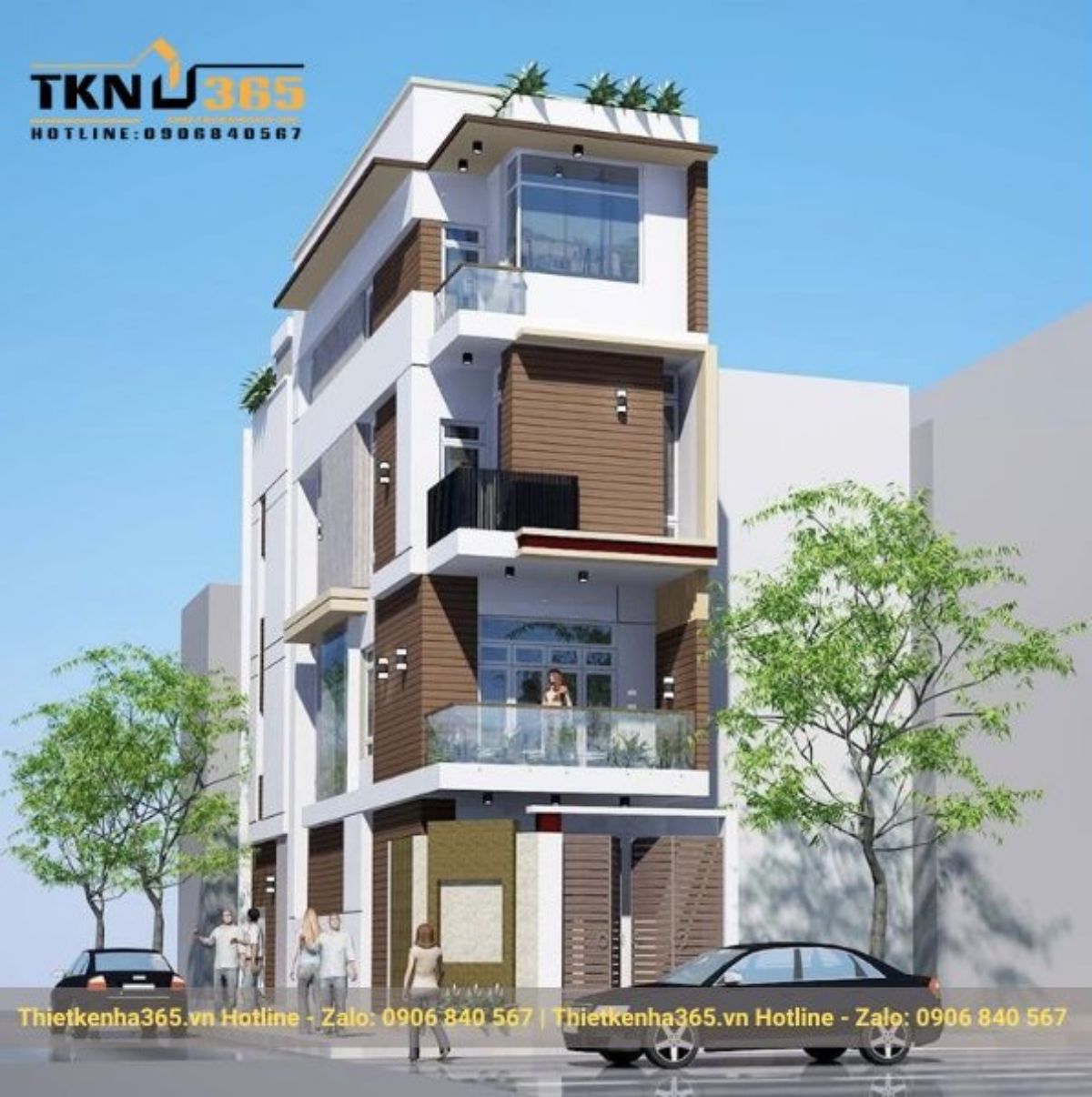 Mẫu thiết kế nhà 2 mặt tiền kinh doanh đẹp