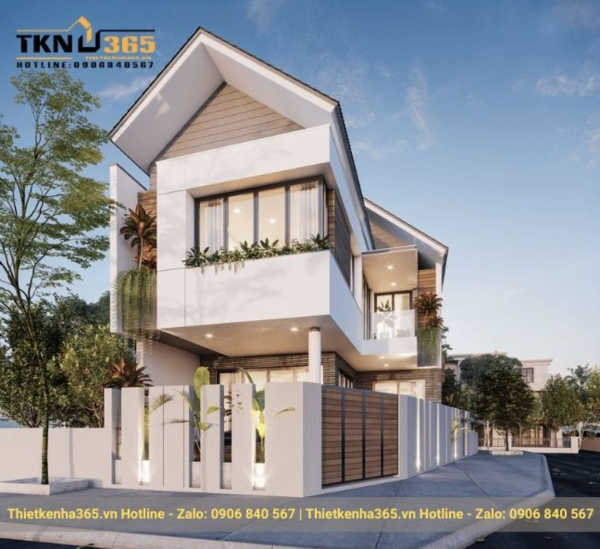 Mẫu thiết kế nhà 2 mặt tiền kinh doanh đẹp