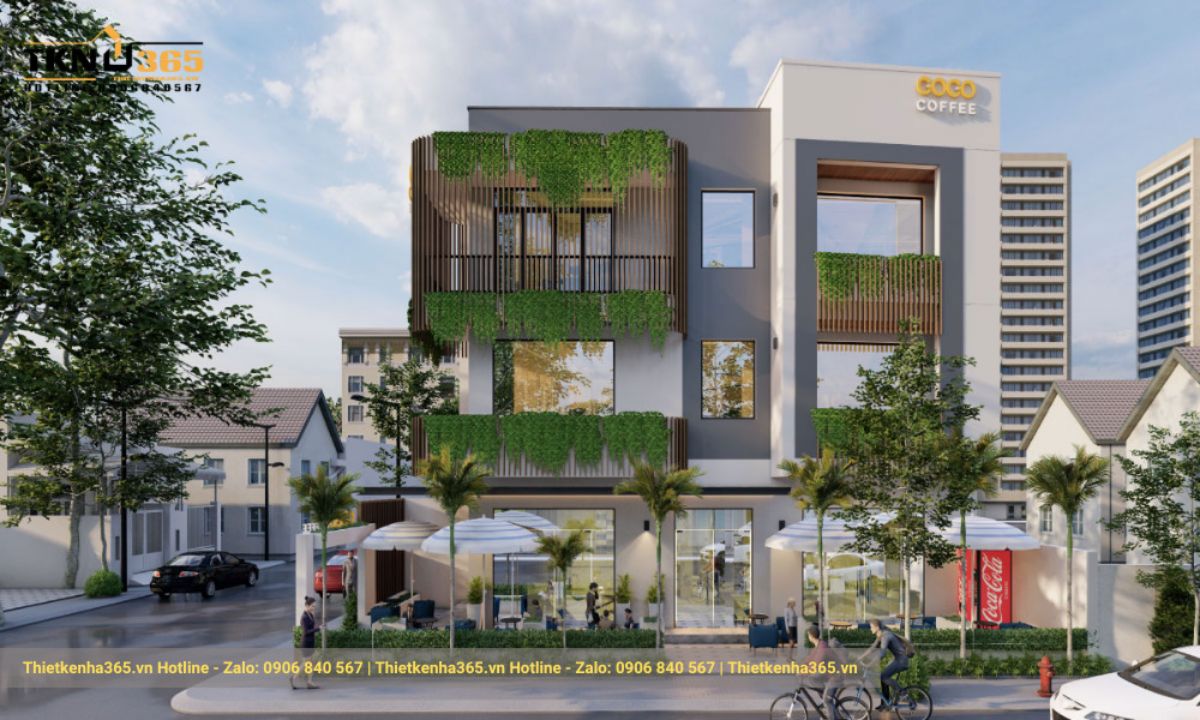 Mẫu thiết kế nhà 2 mặt tiền kinh doanh đẹp