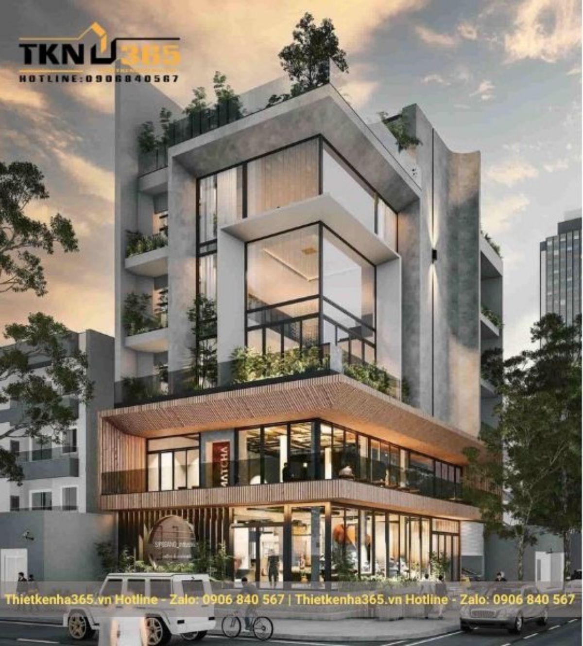 Mẫu thiết kế nhà 2 mặt tiền kinh doanh đẹp