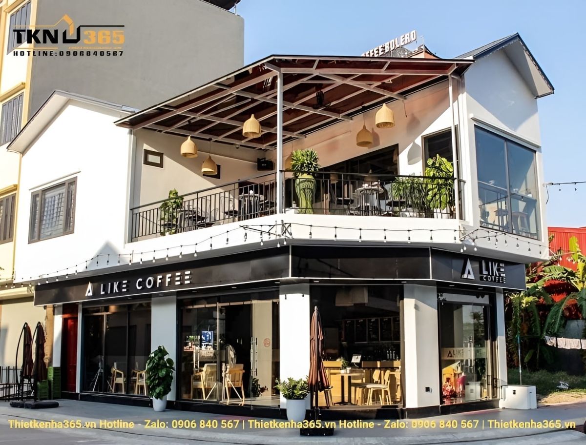 Mẫu thiết kế nhà 2 mặt tiền kinh doanh đẹp