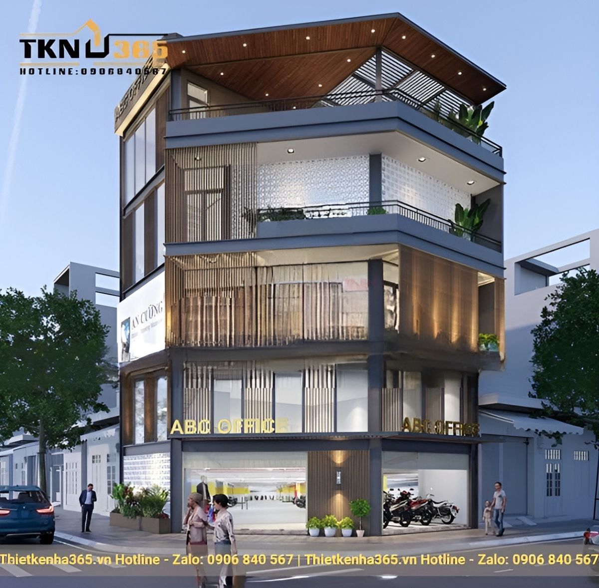 Mẫu thiết kế nhà 2 mặt tiền kinh doanh đẹp