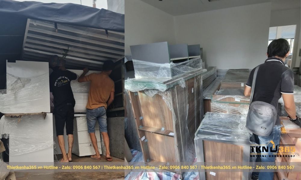 Nhân viên sản xuất và vận chuyển, thi công nội thất