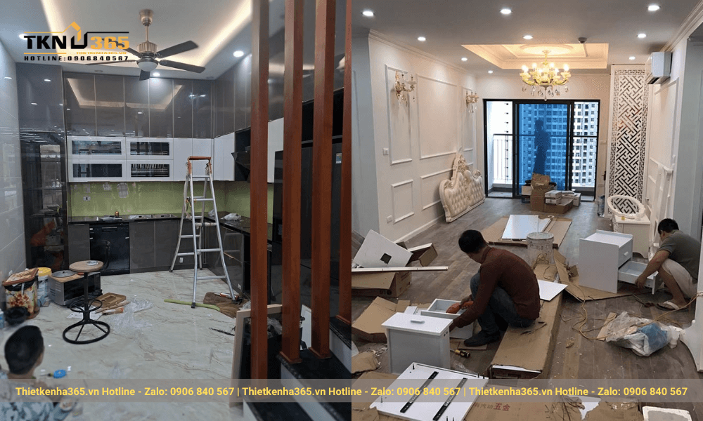 thi công nội thất nhà phố