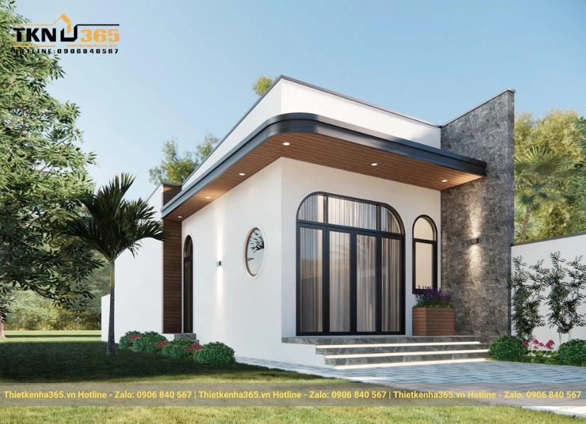 Mẫu nhà 1 tầng 5x15m