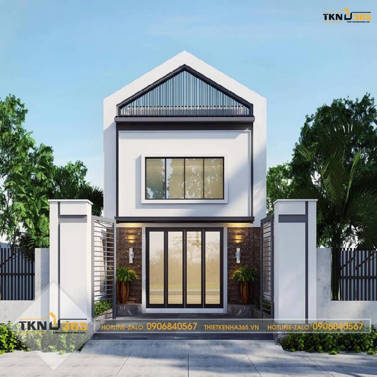 Mẫu nhà 1 tầng 5x15m