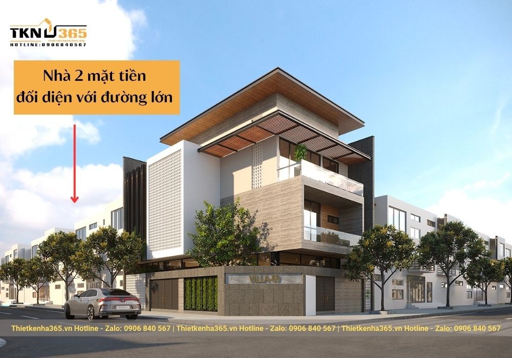 Nhà 2 mặt tiền trước và sau