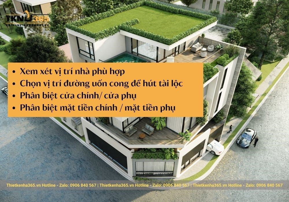 Những lưu ý khi xây nhà 2 mặt tiền trước và sau