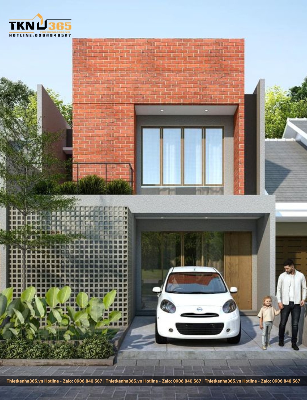 nhà 2 tầng 60m2 với thiết kế phá cách